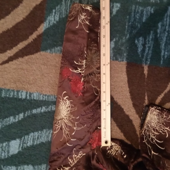 Peony Reversible Asian Floral Womens Top Jacket Silk Womens Small - Picture 10 of 11